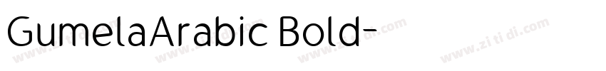 GumelaArabic Bold字体转换